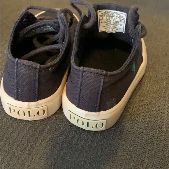 RL- Polo navy blue sneakers for toddlers size 5 - Picture 3 of 4